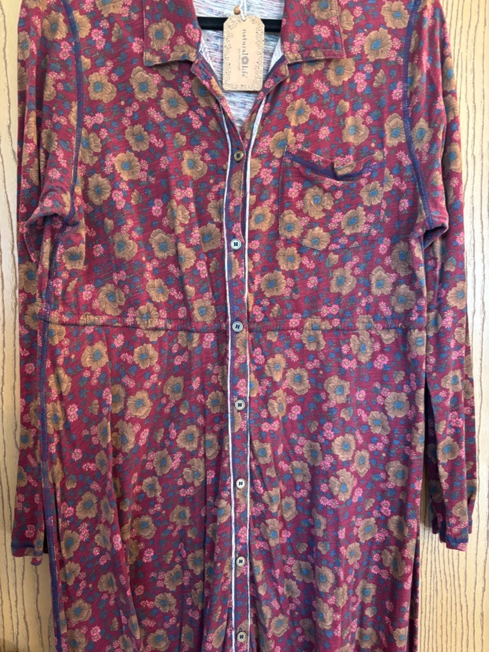 Natural Life Christa 💯 Cotton Maxi Dress. NWT - Picture 3 of 13